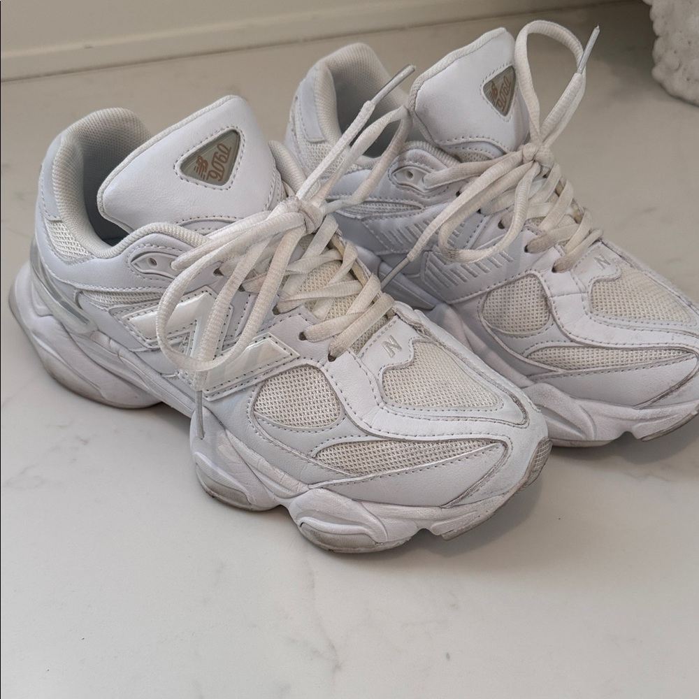 New Balance White Athletic Shoes